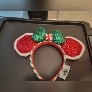 Festive Sequin Mouse Ears Headband